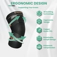 thumbnail image 3 of JIUFENTIAN Copper Knee Brace with Straps Compression Knee Support Sleeves for Women Men Arthritis Knee Pain Relief,Working, Running, Weightlifting, 3 of 6