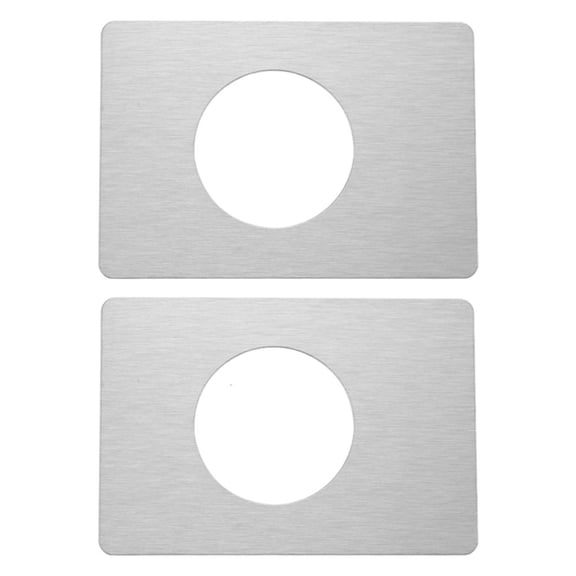 2Pcs Stainless Steel Door Lock Repair Plate Door Handle Covers Filler Fixing Repair Backplate Door Reinforcement Plate