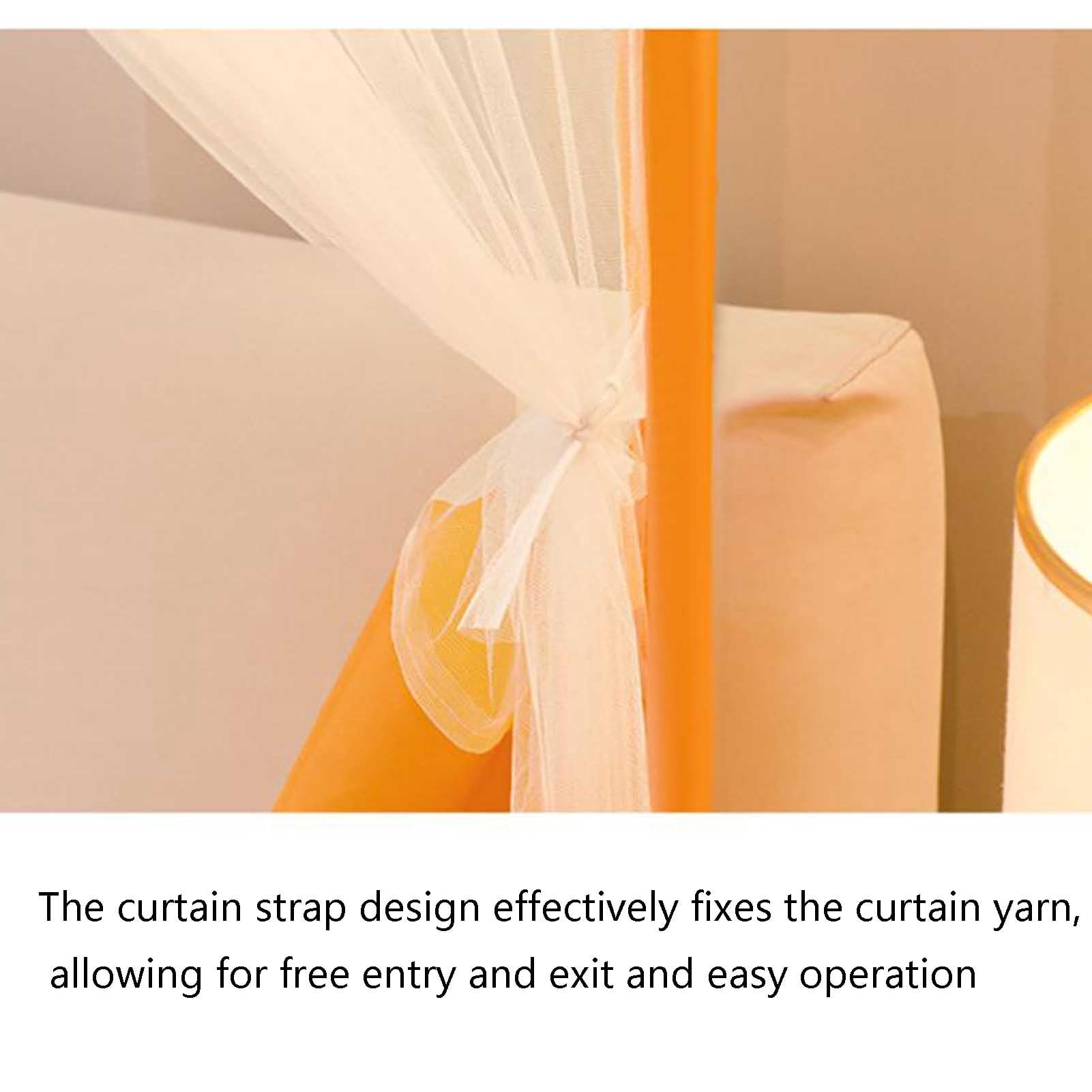 Mosquito Net, 3 Door Canopy Bed Square Top with Bottom Travel House Anti Mosquito Tent for Bedroom, Outdoor, Camping, Travel