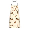 thumbnail image 5 of Zufioo Heart Dachshund for Lock Hem Apron with Pockets, Stain and Oil Proof Tie-down Apron for Cooking Barbecue Restaurant, Unisex-One Size, 5 of 9