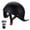 Black, variant on asddcavvf Vintage Retro Open Face Motorcycle Baseball Cap Half with Pull Down Lens for Men Women Fac