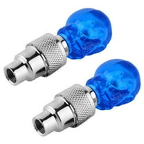 Yaoyar 2PCS Skull Shape Tire Valve Light, LED Colorful Wheel Lights, Waterproof Flash Light Tire Valve Cap Lamp for Car Truck Motorcycle Bike