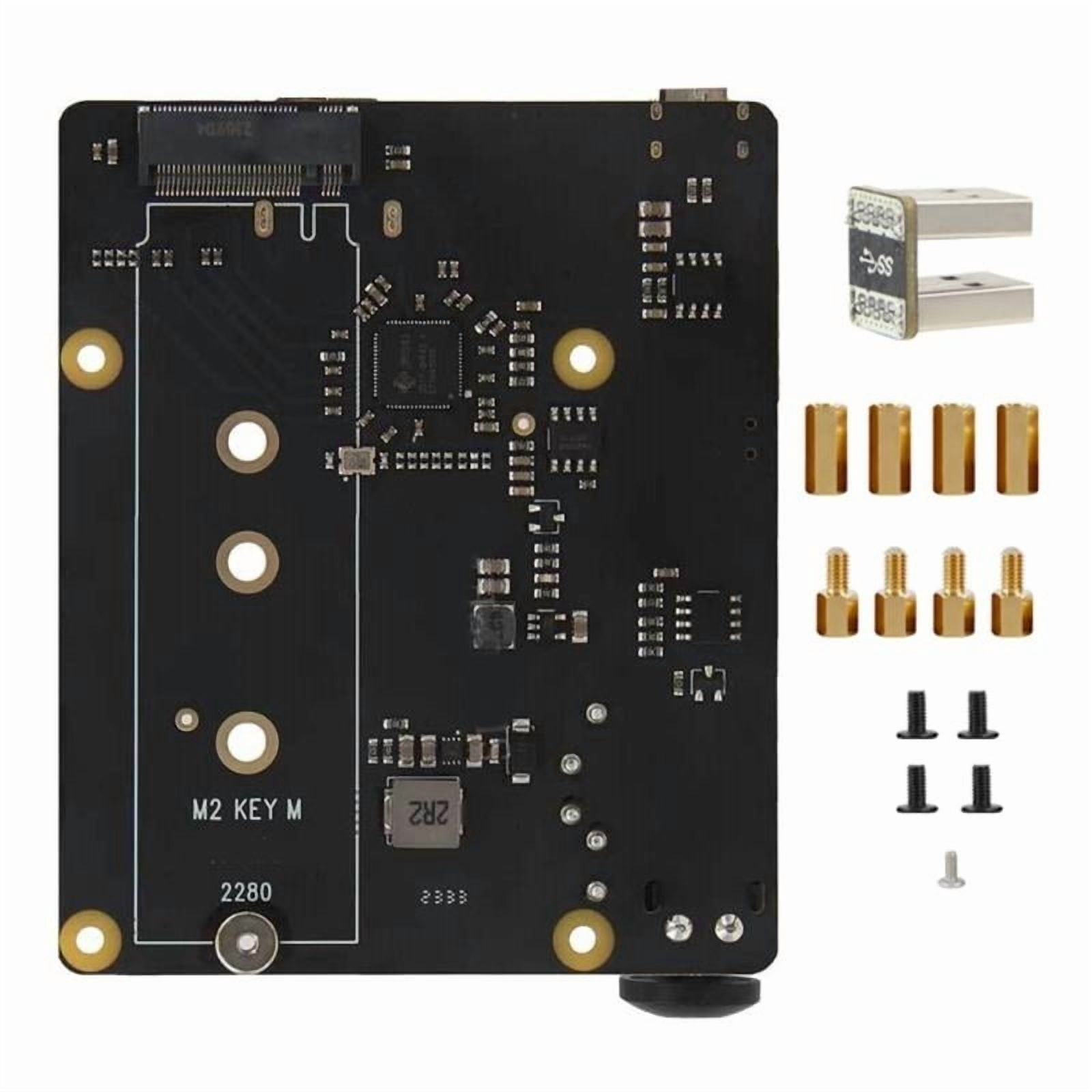 X873 USB3.0 To NVMe SSD Expansion Board With Power Button For RPi 4 NAS Solid Storage Expansion Support Boot From SSD