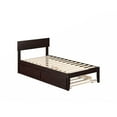 thumbnail image 3 of AFI Boston Modern Wood Twin Bed with Twin Trundle in Espresso, 3 of 7
