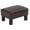 Coffee Brown, variant on Faux Leather Ottoman Footrest - 15x11x9 Coffee Brown Footstool - Small Lightweight Foot Rest for Living Room Bedroom - Multifunctional Ottoman Cube