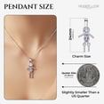 thumbnail image 2 of Birthstone Pendant Necklace for Boy Mom or Grandma by Ginger Lyne Sterling Silver CZ Family Birthday Charm, 2 of 7