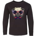 thumbnail image 3 of Inktastic Pug Dog July 4th Patriotic Sunglasses Long Sleeve Youth T-Shirt, 3 of 5