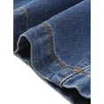 thumbnail image 5 of INSPIRE CHIC Women's Wide Leg Jeans Drawstring Elastic Waist Casual Denim Pants with Pockets Retro Blue XS, 5 of 6