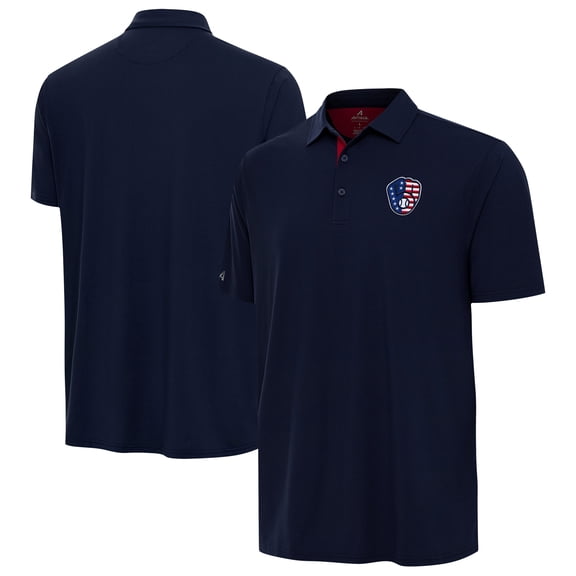 Men's Antigua Navy Milwaukee Brewers Era Stars and Stripes Team Logo Polo