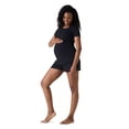 thumbnail image 2 of Ingrid & Isabel For Every Belly Women's Maternity Ribbed T-Shirt & Short Sleep Set, Sizes S-XXXL, 2 of 7