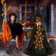 thumbnail image 2 of Fantasma Negro Brillante LED Decoración de Fantasma de Halloween Fantasma de Pie Fantasma de Jardín Fantasma Negro Sombrero Normal, 2 of 5