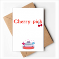 thumbnail image 1 of Intéressant Cerise Catchword Choisir Joyeux Anniversaire Cartes de Voeux Enveloppes Vierges, 1 of 3
