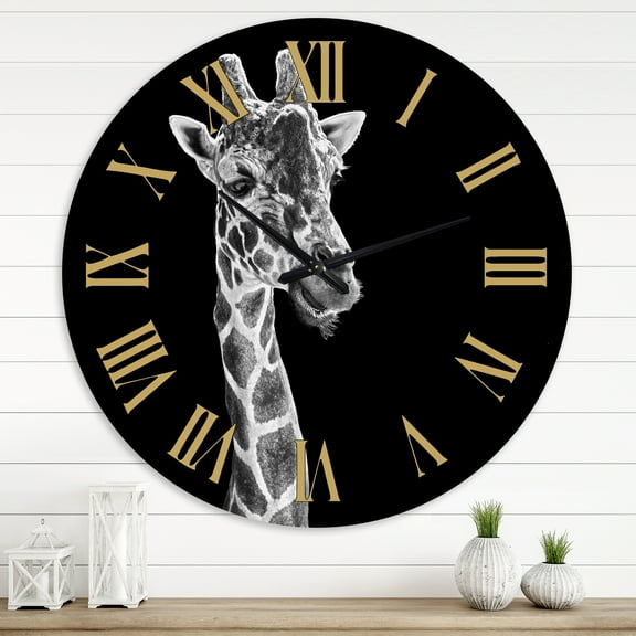 Designart 1 in Quartz Farmhouse Wall Clock