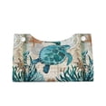 thumbnail image 2 of Goofa Watercolor Sea Turtle Pattern Triangle Square Tissue Box Cover, Modern PVC Leathe Facial Paper Holder,Decorative Holder/Organizer for Bathroom Vanity Countertop, 2 of 9