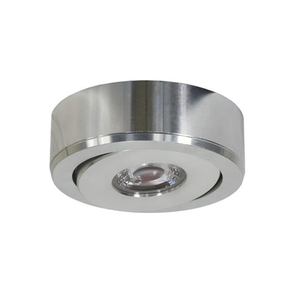 Jesco Lighting PK923-4-38-508-SV Fixed Cob LED Recessed Puck Light, Silver