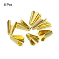 thumbnail image 3 of Uxcell Pull Cord End, Blind Cord Metal Bead, Light Conical Shape Pull Ends Gold Tone for Lamps, Pack of 8, 3 of 5