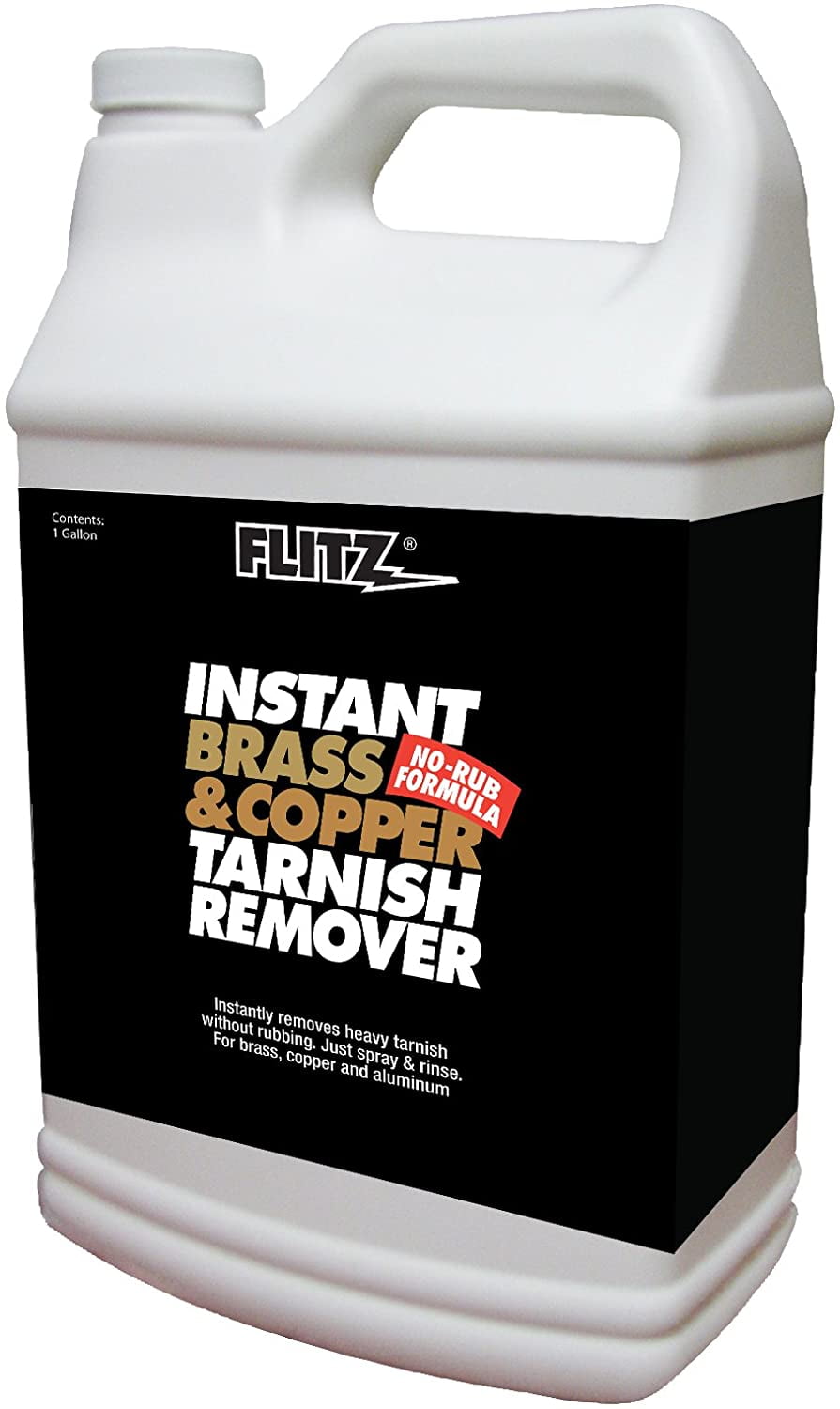 Flitz BC 01806 Instant Brass and Copper Tarnish Remover 16 oz  Spray Cleaner + 16 oz Metal Polish Paste Cream + EXTRA LARGE Microfiber  Cloth Shine Away Corrosion : Health & Household