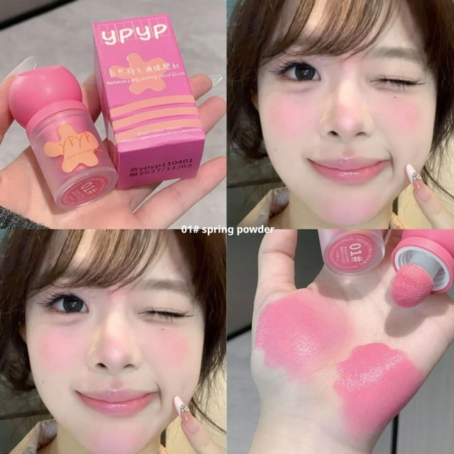 Blush Éponge Hydratant Longue Durée Nature Imperméable Stick