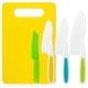 thumbnail image 1 of Juego de cocina para niños de 5 uds., herramientas de cocina Montessori reales, juego de cuchillos para niños para cocinar de verdad, 4 Uds. De cuchillos de cocina de seguridad para niños, 1 of 5