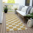 thumbnail image 6 of Addison Rugs Chantille Indoor/Outdoor Transitional Circles Gold Washable Runner Rug, 2'3" x 7'6", 6 of 6