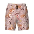 thumbnail image 4 of Lsque Mens Swim Trunks Beautiful Fox Pattern - Bathing Suit Compression Liner - Beach Swim Shorts Swimwear - (S-3XL) - Stretch Quick Dry -3X-Large, 4 of 9