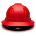 thumbnail image 4 of Pyramex Ridgeline Full Brim Hard Hat 4 Point Ratchet Matte Red Pattern, 4 of 5