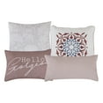 thumbnail image 3 of Floral Purple Comforter Set Queen Size - ESCA 7-Pieces Hazel Floral Bedding Set, 3 of 7