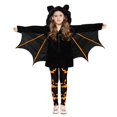 thumbnail image 3 of Kids Bat for Girls Long Sleeve Hooded Jumpsuit Halloween Outfit Party Clothes Size 3-13 Years, 3 of 3