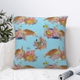 thumbnail image 4 of Pofeuu Turtles And Corals Print Double-sided plush pillowcase Square Throw Pillow Covers Pillows Cover for Living Room Bedroom Sofa Couch Cushion Cover（No pillow core）-20"x20", 4 of 7