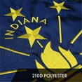 thumbnail image 5 of G128 2 Pack: Indiana IN State Flag | 2x3 Ft | ToughWeave Series Embroidered 300D Polyester | Embroidered Design, Indoor/Outdoor, Brass Grommets, 5 of 8