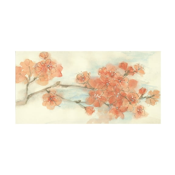 Trademark Fine Art 'Peach Blossom I Flipped' Canvas Art by Chris Paschke