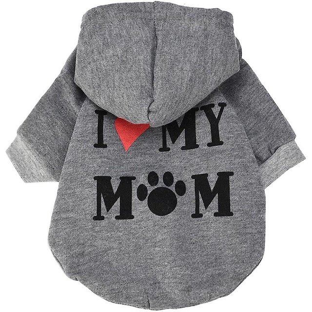 Ropa para perros y gatos Abrigo cálido con capucha de invierno - Ropa elegante para perros pequeños Teddy (gris S) Rojo Verde Cocina, Decoración y Otros