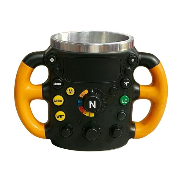 Mug Resina Estilo Volante, Vaso de Mano, Resina Estampada, Mug con Asa, Resina de Acero Inoxidable, Portátil para Bebidas, para Oficina, Resina Estética, Vaso Decorativo, Resina Duradera,