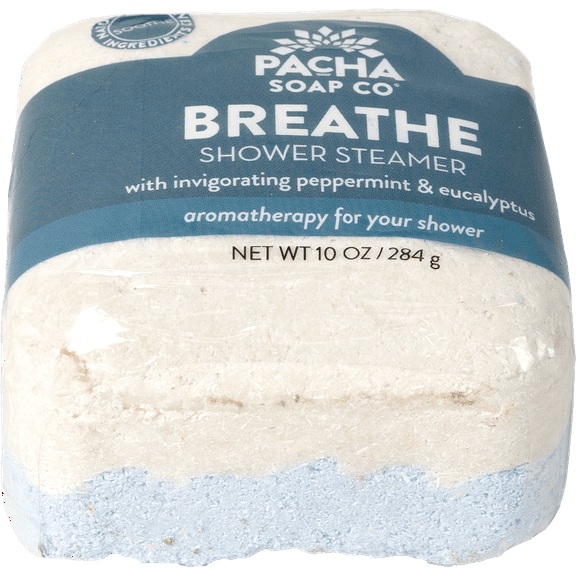 Pacha Soap Co.'s Shower Steamer, Breathe, 10 oz, All Skin Types