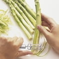 thumbnail image 4 of Pelador de Acero Inoxidable de Doble Cara, Mango Ergonómico, Hoja Resistente a La Oxidación, Pelado Eficiente de Frutas y Verduras, Esencial para La Cocina Del Hogar, Juego de 2, 21,5 X 3,6, 4 of 7