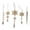 Gold-10PCS, variant on Yucurem 40PCS Snowflake Icicle Ornaments, Acrylic Crystal Snowflake Hanging Ornaments with Icicle Drop for Xmas Tree Winter Holiday Wedding Home Party Decor (Gold)