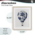 thumbnail image 4 of Stupell Industries Shabby Chic Vintage Toile Hot Air Balloon Birch Framed Print Under Glass, 13 x 16, by Lettered and Lined, 4 of 8