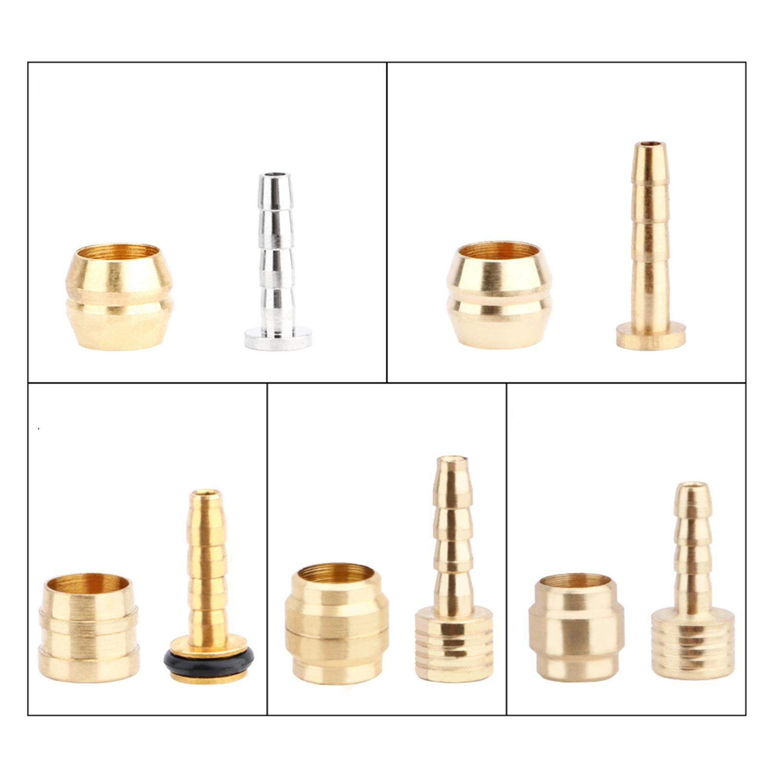 Dioche Oliven & Barb Einsätze Für Hydraulische Bremsen – 10er-Set Aus Kupfer (gold), Für Fahrrad-Bremsschlauch-Reparatur