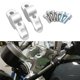 thumbnail image 3 of Elevadores de Manillar de Motocicleta shamjiam Billet Abrazaderas de Barra Más Altas 28mm R Plata, 3 of 8