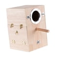 thumbnail image 2 of lionlar Pet Parrot Breeding Box Bird House Parakeet Nesting Box Cage Mating Box Hatching Left Hanging, 2 of 9