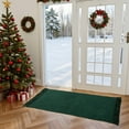 thumbnail image 2 of SUNDEREY 2'x5' Christmas Doormat Hallway Runner Rug, Washable Kitchen Floor Mat, Cotton Woven Reversible Entryway Rug, Holiday Xmas Decor Indoor Outdoor Throw Rug,Green&Black, 2 of 8