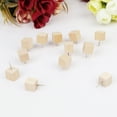 thumbnail image 5 of Milue 30 Pcs Wooden Thumbtack Quadrate for Creative Decorative Drawing Push Pins Wood, 5 of 9