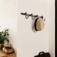 thumbnail image 6 of Antique Brass Hooks, Hook Coat Rack, Bath Wall Mounted Vintage Brushed Brass Bathroom Row Hooks Rustic Towels Coats Hooks, 6 of 9