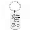 thumbnail image 1 of Best Friend Keychain,Not Sisters by Blood But Sisters by Heart Friendship Gifts for Women Sister Birthday BFF Jewelry, 1 of 4