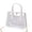 White, variant on CAIXIA Crossbody Bags For Women Clear Transparent Handle Crossbody Shoulder Bag, Fashion Chain Strap Cute Jelly Messenger Tote Purse
