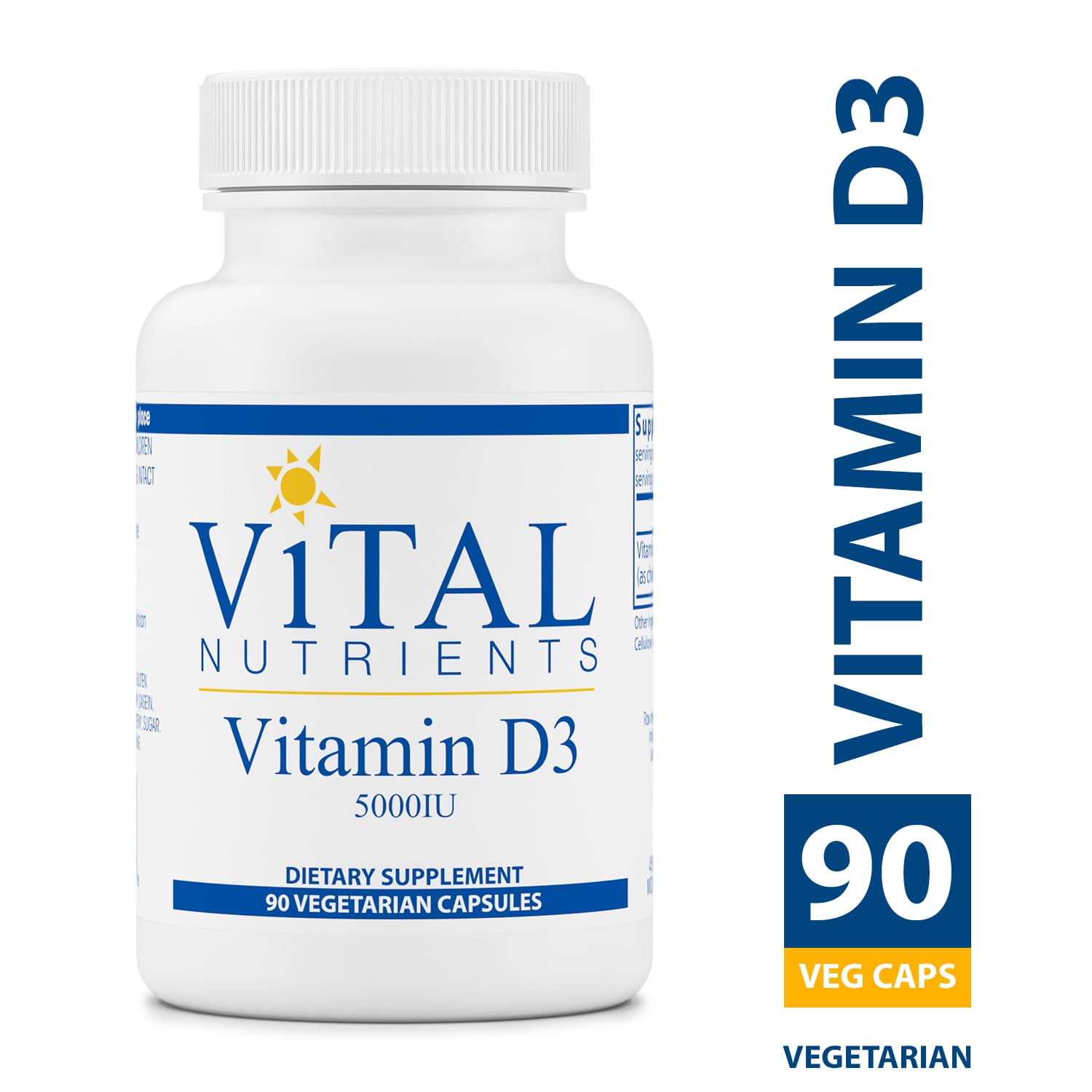 Vital Nutrients Vitamin D3 5,000 IU 90 Capsules