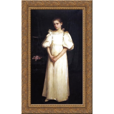 Phyllis Waterlow 24x16 Gold Ornate Wood Framed Canvas Art by John William Waterhouse