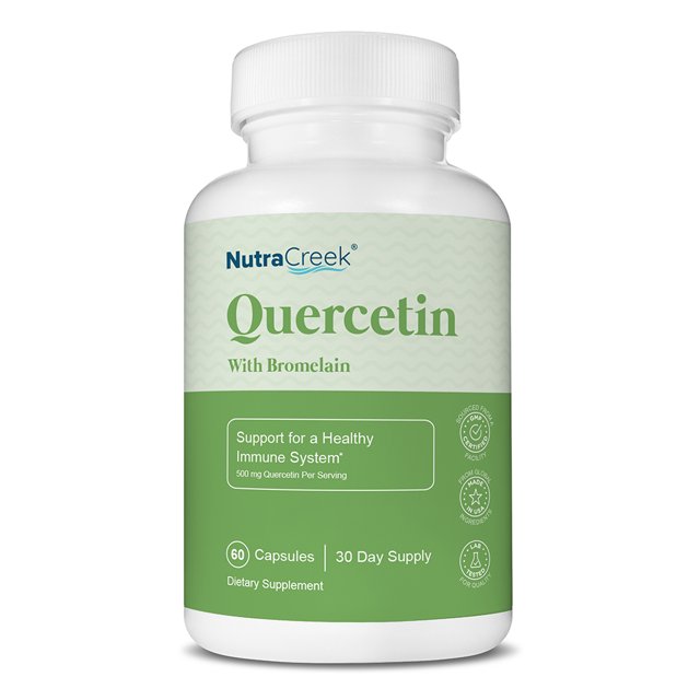 NutraCreek Quercetin Bromelain Supplement with Quercetin 500mg, 60