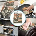 thumbnail image 4 of Menu Retro Style Restaurant Poster Microfiber Cleaning Cloths Hand Towels Dishcloth Utensils For Kitchen House Things Wipe Towel, 4 of 7