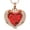 Rose Gold-Red, variant on Angel Wing Heart Urn Necklace for Ashes Crystal Cremation Jewelry Birthstone Memorial Lockets Keepsake Pendant Urn Lockets